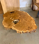 Round White Oak Cookie Table