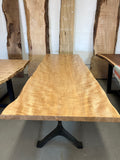 Flame Maple Live Edge Dining table
