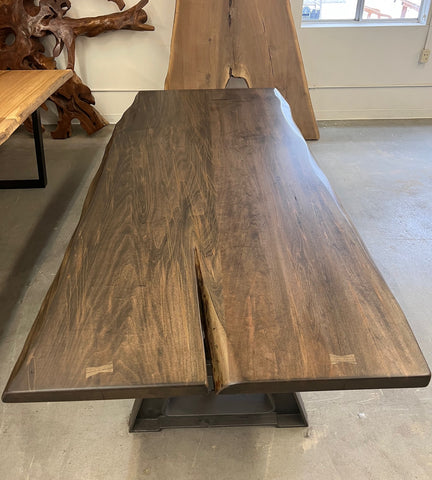 Spalted Maple Dining Table with Dark Oil